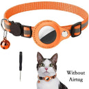 Reflective Cat Collar with AirTag Holder and Bell