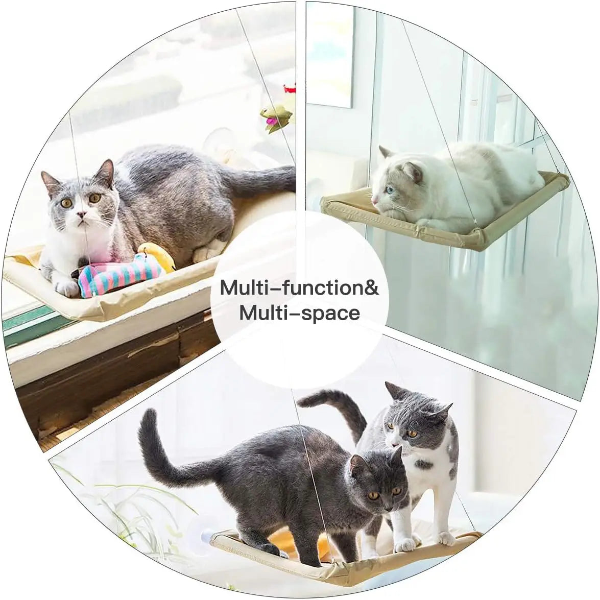 Cat Window Hammock – Space Saving Sunny Bed with Suction
