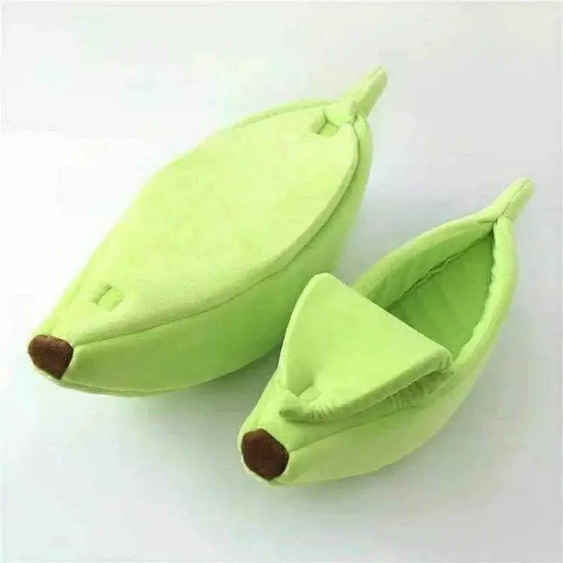 Banana Cat Bed – Cozy Warm Pet House for Cats & Puppies